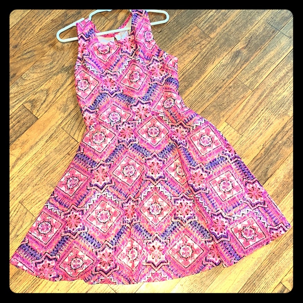 Knit pink Justice dress